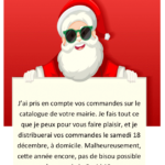 Distribution des cadeaux par le père-Noël